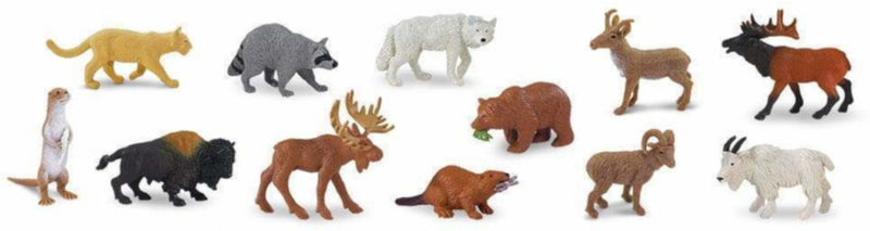 speelfigurenset North American Wildlife junior 12-delig