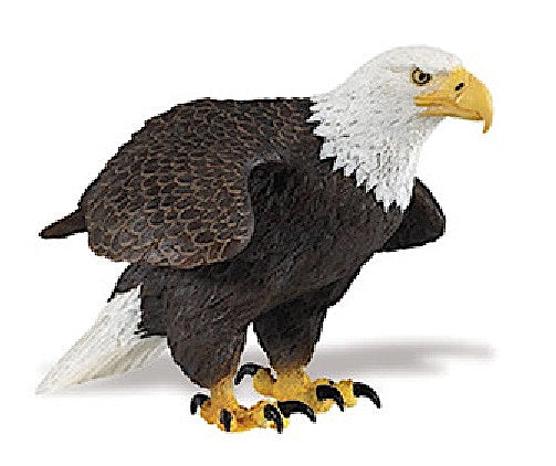 speeldier arend 18 cm bruin/wit/geel