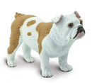 speeldier bulldog 5,75 cm bruin/wit