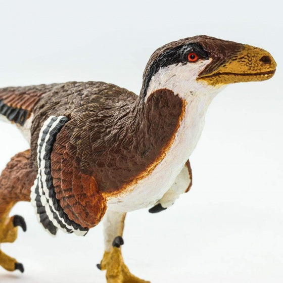 speelfiguur Deinonychus junior 22 x 4,5 x 9 cm bruin