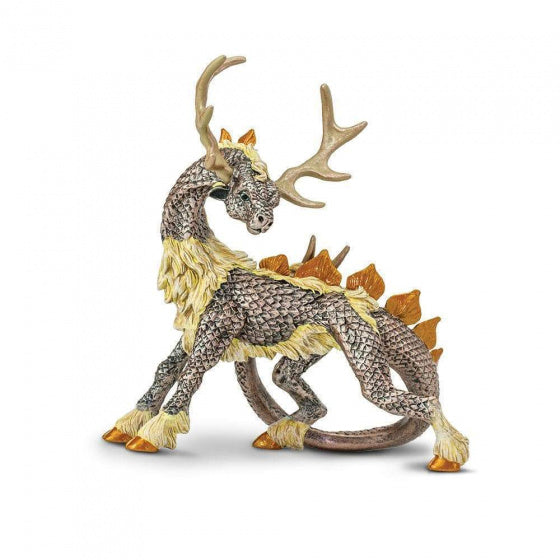 speelfiguur draak junior 12 x 10 x 13,5 cm zilvergrijs