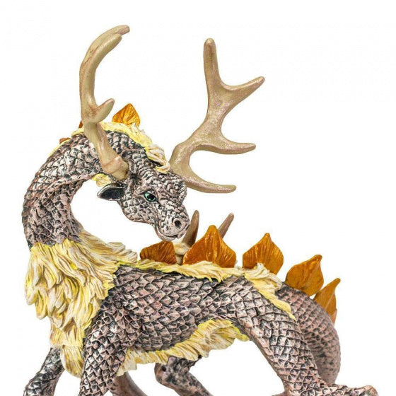 speelfiguur draak junior 12 x 10 x 13,5 cm zilvergrijs
