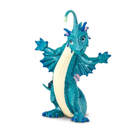 speelfiguur draak junior 15 x 10,5 x 14,5 cm mintblauw