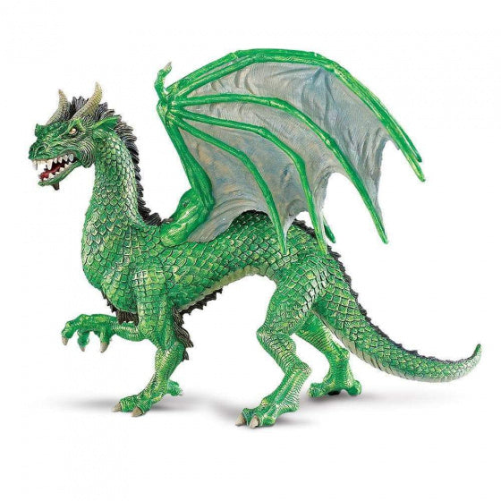 speelfiguur draak junior 15 x 12,5 x 12,5 cm donkergroen