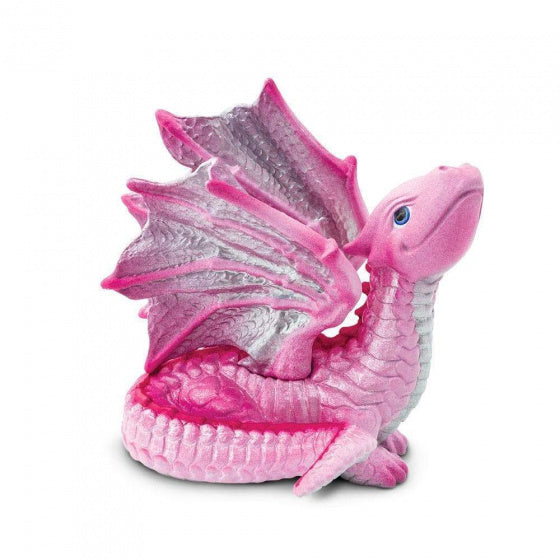 speelfiguur draak junior 7 x 6 x 7,5 cm roze