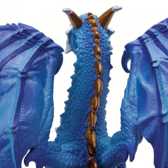 speelfiguur draak junior 9 x 15,5 cm blauw