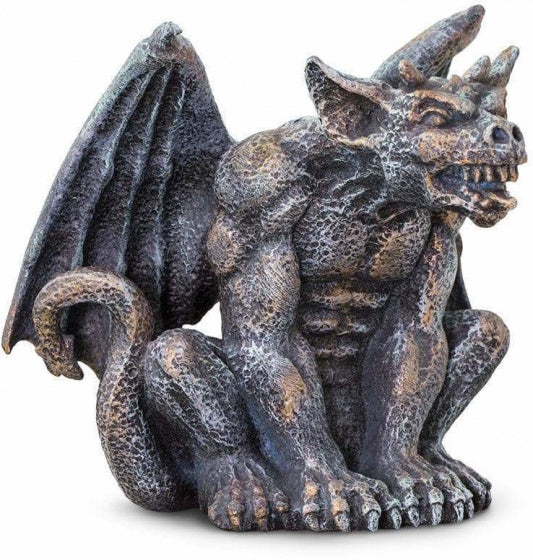 speelfiguur Gargoyle jongens 9 cm zilver/brons