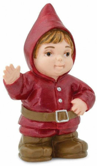 speelfiguur Gnome Child junior 5,75 cm rood/bruin/beige
