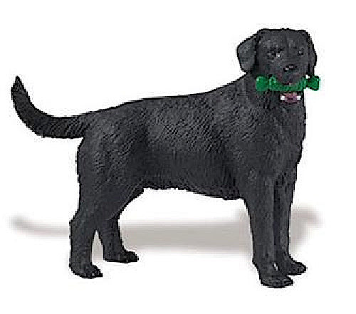 speeldier labrador 9,5 cm zwart