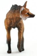 speelfiguur Manenwolf junior 10 x 8,5 cm rubber bruin