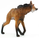 speelfiguur Manenwolf junior 10 x 8,5 cm rubber bruin