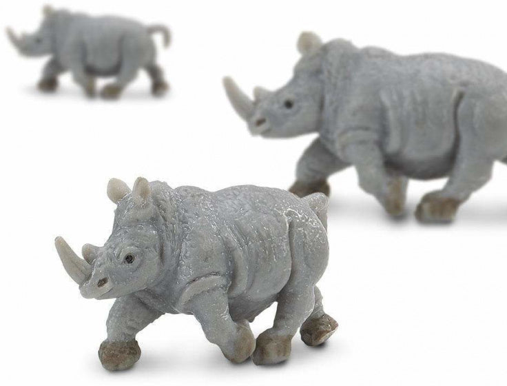 speelset Good Luck Minis neushoorns 2,5 cm grijs 192-delig