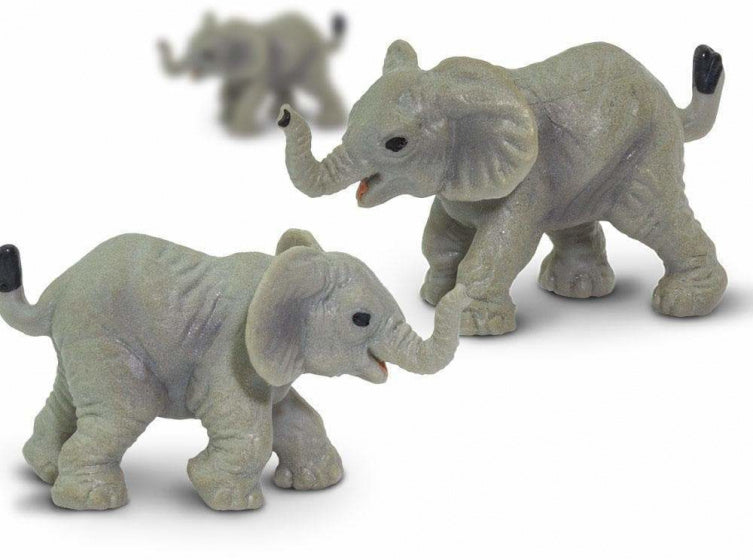 speelset Good Luck Minis olifanten 2,5 cm grijs 192-delig