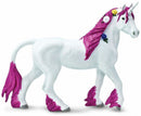 speelfiguur Pink Unicorn meisjes 14 cm wit/lila