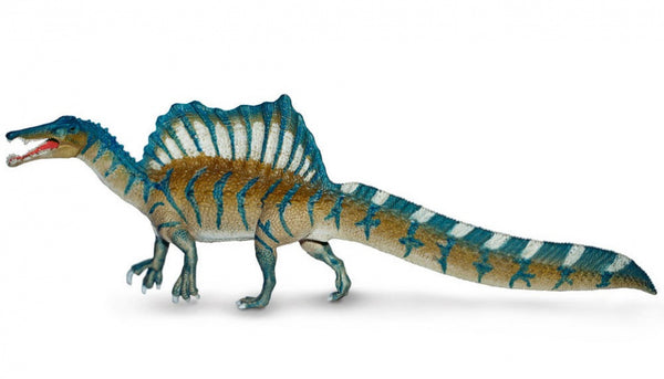 speelfiguur spinosaurus 23 x 8 x 5 cm blauw/groen