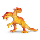 speelfiguur tweekoppige draak junior 11,5 x 12 cm oranje