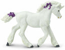 speelfiguur Unicorn Baby meisjes 9,5 cm wit/paars/roze