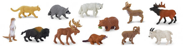 speelset Amerikaans wildleven junior 4-7,5 cm 48 stuks