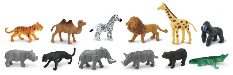 speelset dierentuin junior 4-7,5 cm 48 stuks