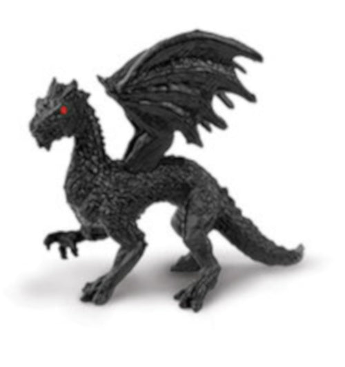 speelset Lucky Minis draken 2,5 cm zwart 192-delig