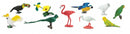 speelset exotische vogels junior 4-7,5 cm 48 stuks
