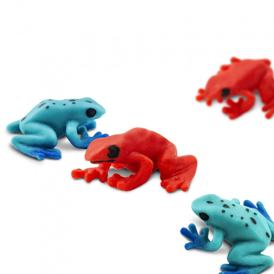 speelset Lucky Minis gifkikker 2,5 cm blauw/rood 192-delig