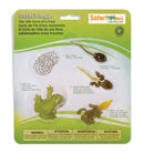 speelset levenscyclus kikker junior 4,5 cm groen 5-delig