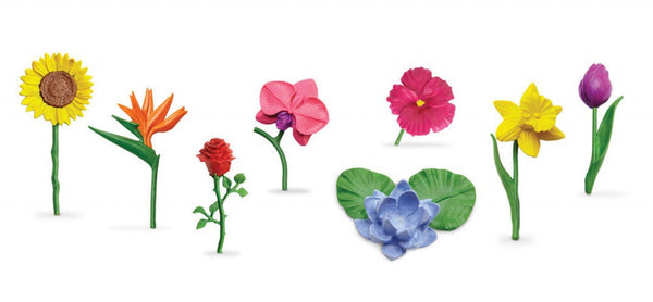 speelset miniatuurbloemen junior 7,5 cm 8-delig