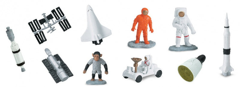 speelset ruimtevaart junior 4-7,5 cm 48 stuks