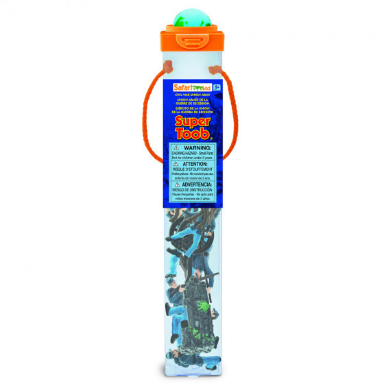 speelset Toob leger jongens blauw/zwart 10-delig