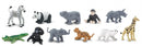 speelset wilde dieren junior 4-7,5 cm 48 stuks