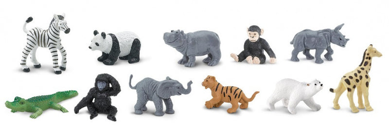 speelset wilde dieren junior 4-7,5 cm 48 stuks