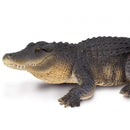 wilde dieren Alligator junior 26,5 cm donkergroen/bruin