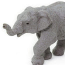 wilde dieren Aziatische olifant kalf junior 9,5 cm grijs
