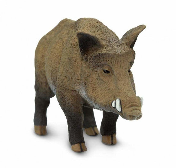 wilde dieren Everzwijn junior 9 cm bruin