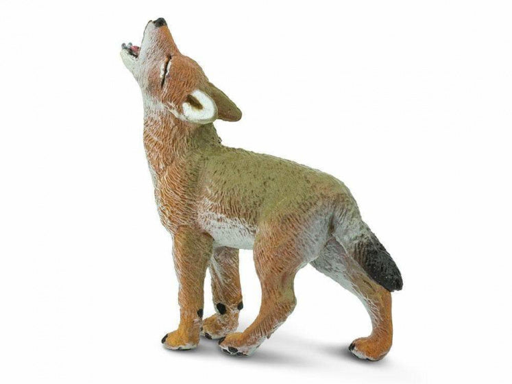 wilde dieren Koyote jong junior 5,7 cm lichtbruin/wit