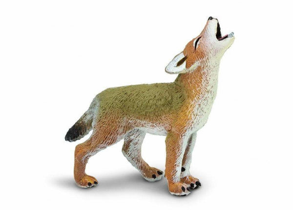 wilde dieren Koyote jong junior 5,7 cm lichtbruin/wit