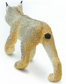 wilde dieren Lynx junior 9 cm lichtbruin/wit