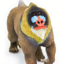 wilde dieren Mandril junior 7,5 cm bruin