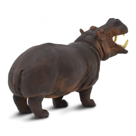wilde dieren Nijlpaard junior 22,5 cm donkerbruin