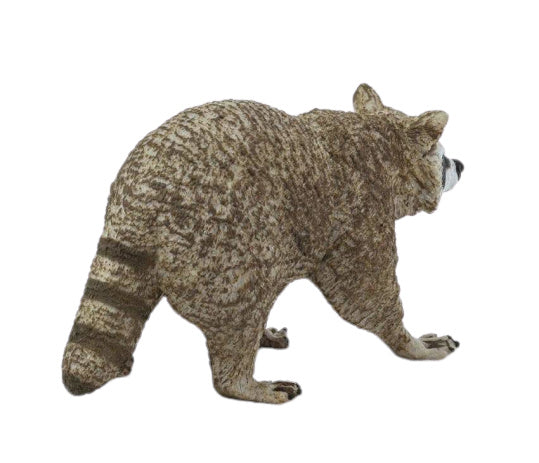 wilde dieren Wasbeer junior 10 cm lichtbruin/zwart/wit