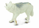 wilde dieren Witte wolf junior 9,3 cm wit