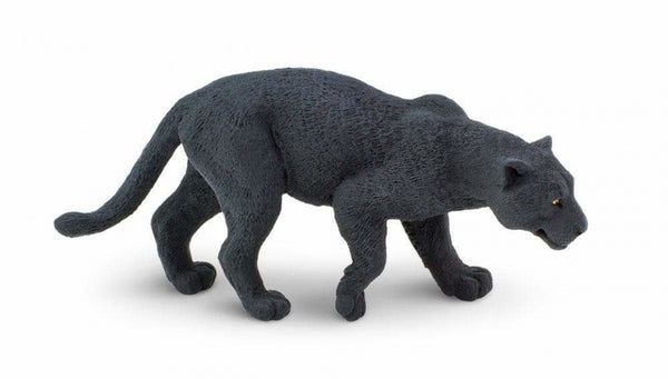 wilde dieren Zwarte jaguar junior 10,25 cm zwart