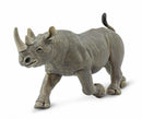 wilde dieren Zwarte neushoorn junior 14,5 cm grijs