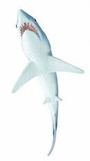 zeedieren Kortvinmakreelhaai junior 14,5 cm blauw/wit