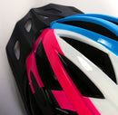 Fietshelm Salutoni 58-61 cm dames - blauw/wit/roze
