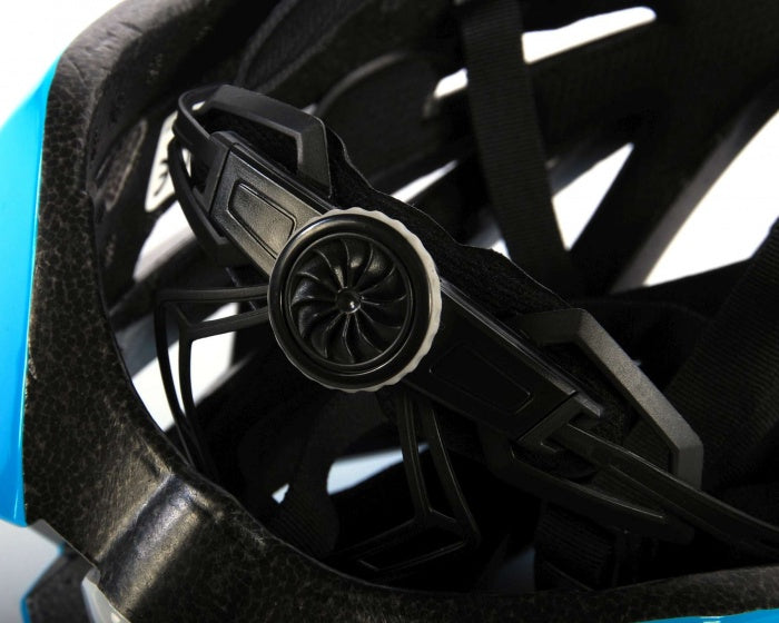 Fietshelm Salutoni 58-61 cm dames - blauw/wit/roze