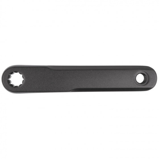crank links 175 mm aluminium zwart