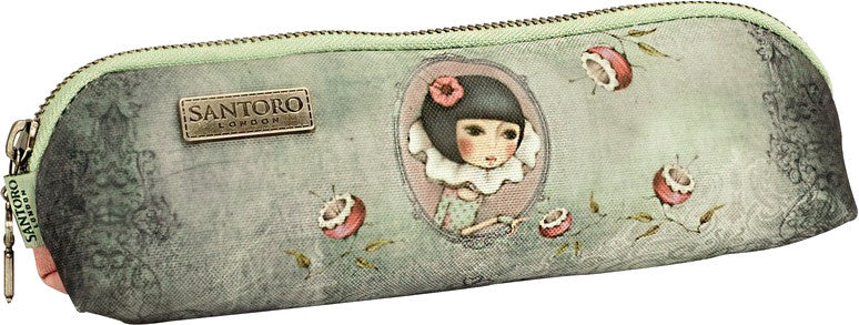 etui Mirabelle meisjes 20,5 cm polyester groen