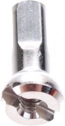 spaaknippels 14G Polyax 12 mm messing zilver 144 stuks